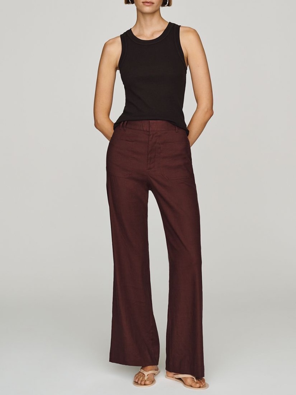 Maeve Jude linen stretch trousers